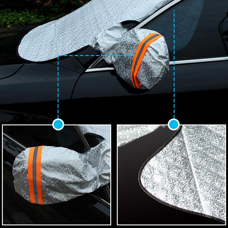Bloqueador de nieve para coche, cubierta para parabrisas delantero, anticongelante, parasol, bloqueador de nieve de invierno, suministros para automóv