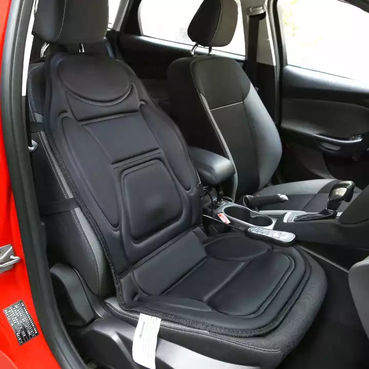 Vibrador de aire multifunción para todo el cuerpo, para el hogar y el coche, con calefacción eléctrica Shiatsu, colchón de masaje, cojín de asiento de