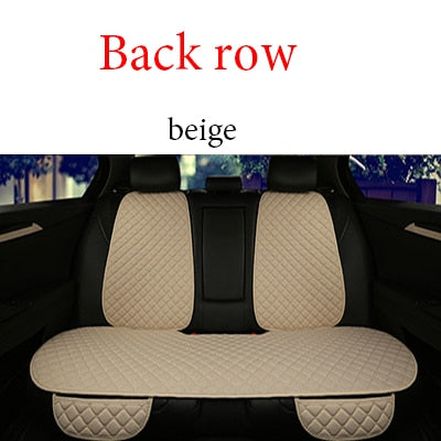 Cómoda funda protectora de lino para asiento de coche, cojín para asiento delantero o trasero, cojín trasero, accesorios para coche, apto para todos l