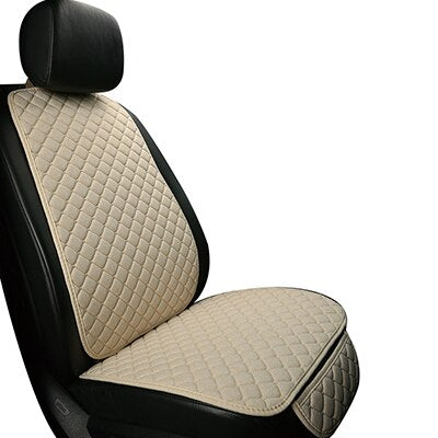 Cómoda funda protectora de lino para asiento de coche, cojín para asiento delantero o trasero, cojín trasero, accesorios para coche, apto para todos l