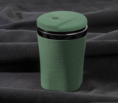 Adecuado para cenicero de coche AITO WENJIE M5 M7 M9 con tapa, material interior de gamuza anticenizas.