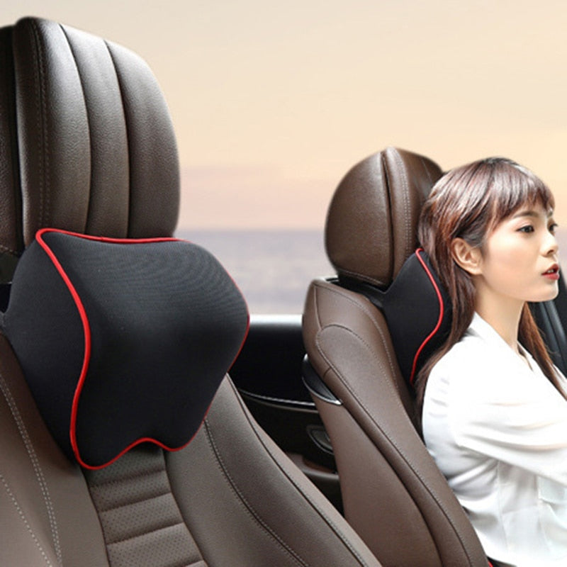 Almohada para reposacabezas de cuello de coche, accesorios para coche, cojín para asiento de automóvil, soporte para la cabeza, protector de cuello, r