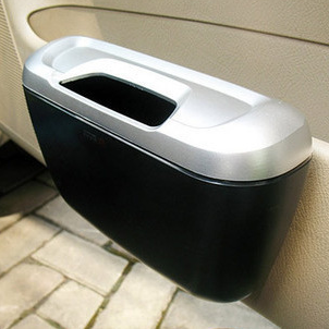 Mini cubo de basura para coche, contenedor de basura, caja de almacenamiento, contenedor de basura para coche, accesorios para coche