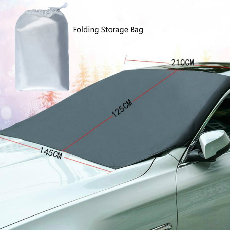 Parasol magnético para coche, protector solar para nieve, impermeable, para parabrisas delantero