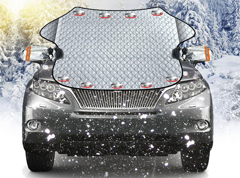 Bloqueador de nieve para coche, cubierta para parabrisas delantero, anticongelante, parasol, bloqueador de nieve de invierno, suministros para automóv