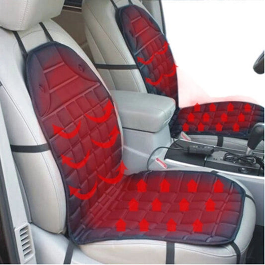 Funda de cojín para asiento de coche con calefacción de 12 V, calentador, cojín de invierno para el hogar, cojín de asiento con calefacción para condu