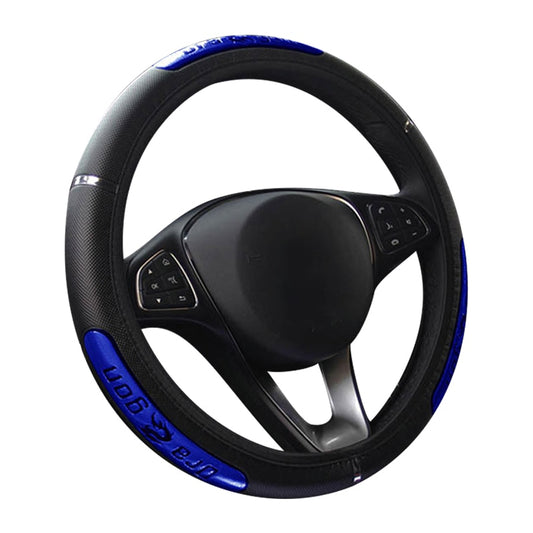 Fundas para volante de coche, 100 % nuevas, de piel sintética reflectante, elásticas, con diseño de dragón chino.