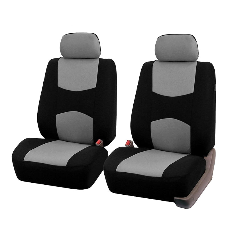 Fundas para asientos de coche compatibles con airbag, se adaptan a la mayoría de coches, camiones, SUV o furgonetas, 100 % transpirables con tela de p