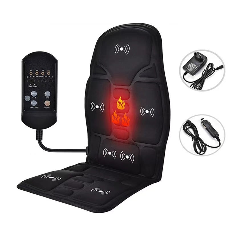 Almohadilla de masaje para coche, almohadilla de masaje cervical para calefacción de coche y hogar, cojín de masaje para coche, cojín de masaje