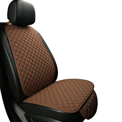Cómoda funda protectora de lino para asiento de coche, cojín para asiento delantero o trasero, cojín trasero, accesorios para coche, apto para todos l