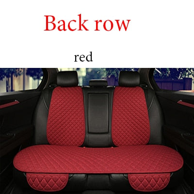Cómoda funda protectora de lino para asiento de coche, cojín para asiento delantero o trasero, cojín trasero, accesorios para coche, apto para todos l
