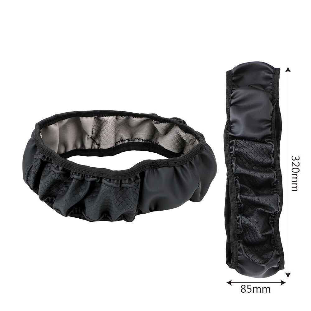 FORAUTO Funda para volante de coche antideslizante, universal, de cuero repujado, para estilizar el coche