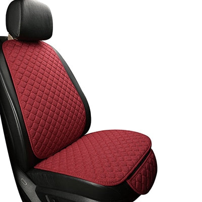 Cómoda funda protectora de lino para asiento de coche, cojín para asiento delantero o trasero, cojín trasero, accesorios para coche, apto para todos l