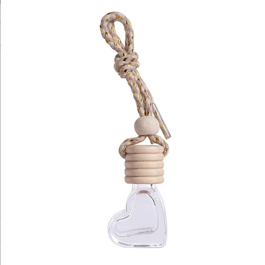 Colgante de perfume de coche de cristal, pequeño frasco vacío, perfume para coche, botella de perfume, accesorios para coche, accesorios para coche