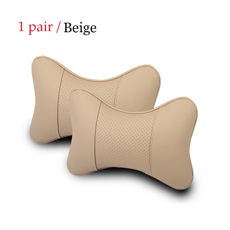 1 par de almohadas para reposacabezas de coche de material de lino de lujo, unisex, transpirables, universales para las 4 estaciones.