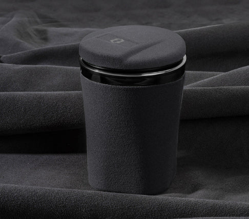 Adecuado para cenicero de coche AITO WENJIE M5 M7 M9 con tapa, material interior de gamuza anticenizas.