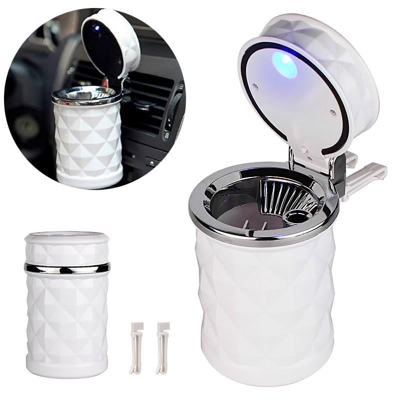 Cenicero de coche con luz LED de alta calidad para VW Golf y Audi A4, con clip para ventilación de coche.