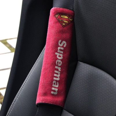 Almohadillas para el hombro para cinturones de seguridad de coche de superhéroe Batman