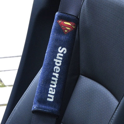 Almohadillas para el hombro para cinturones de seguridad de coche de superhéroe Batman