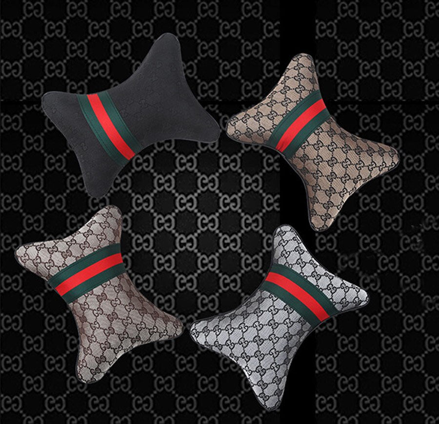 1 par de almohadas para reposacabezas de coche de material de lino de lujo, unisex, transpirables, universales para las 4 estaciones.
