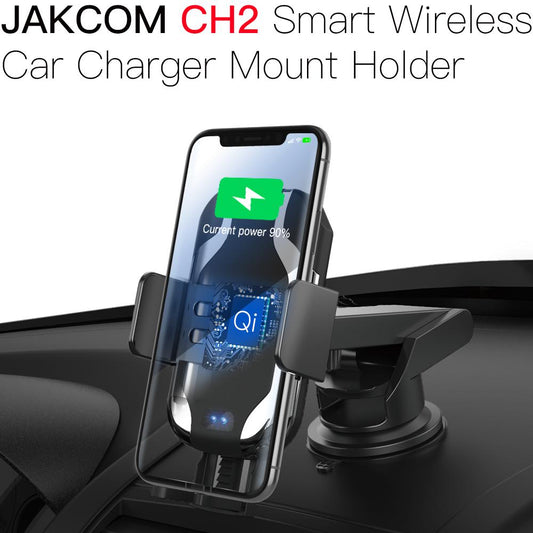 Cargador inalámbrico inteligente para coche JAKCOM CH2: ¡Gran oferta en soportes! Carga rápida Qi con indicador LED. Accesorios.