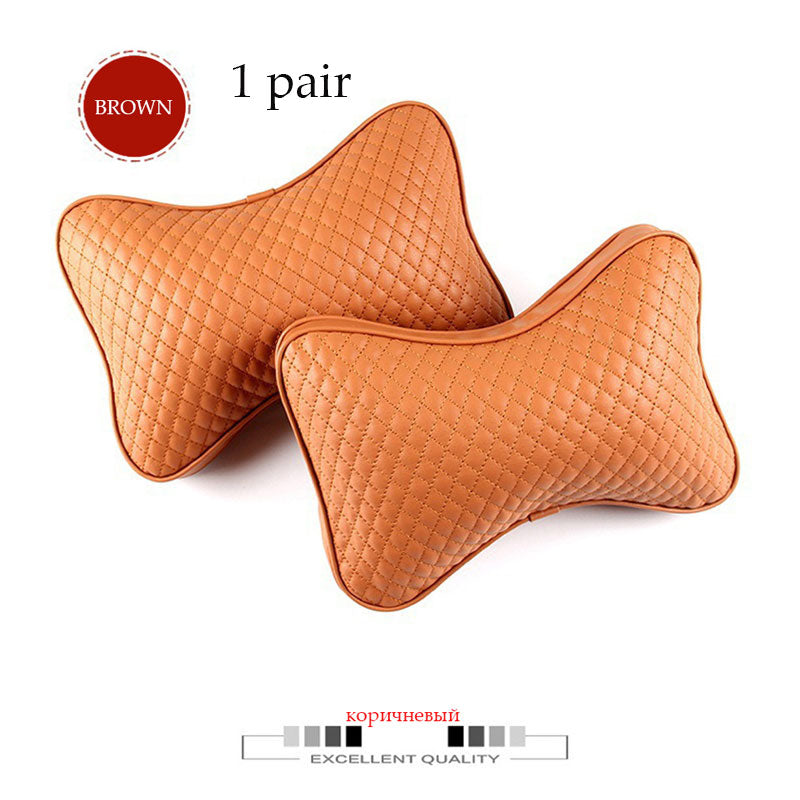 1 par de almohadas para reposacabezas de coche de material de lino de lujo, unisex, transpirables, universales para las 4 estaciones.