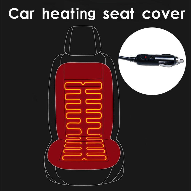 Funda de asiento de coche con calefacción de 12 V La capa en el asiento del coche Calefacción de asientos Funda universal para automóvil Protector de