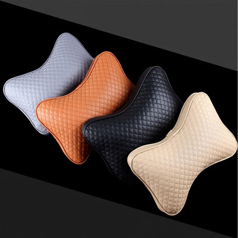1 par de almohadas para reposacabezas de coche de material de lino de lujo, unisex, transpirables, universales para las 4 estaciones.
