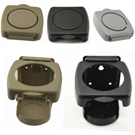 Portavasos plegable universal para coche de alta calidad, color negro