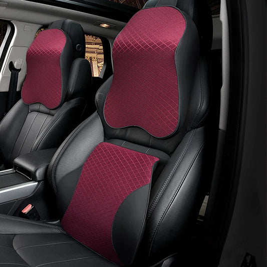 1 almohada de espuma viscoelástica para reposacabezas de asiento de coche, bonita y sólida, para el descanso del cuello, soporte para la cintura y la