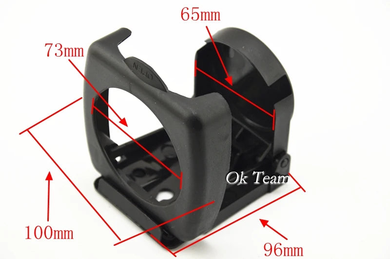 Portavasos plegable universal para coche de alta calidad, color negro