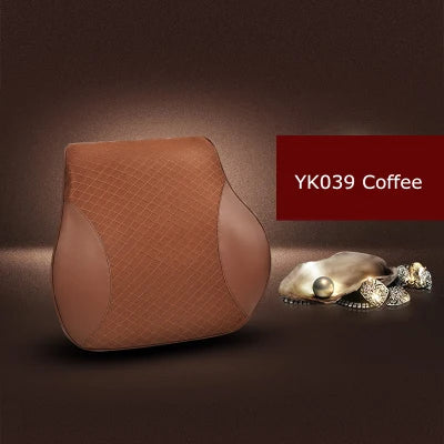 1 almohada de espuma viscoelástica para reposacabezas de asiento de coche, bonita y sólida, para el descanso del cuello, soporte para la cintura y la
