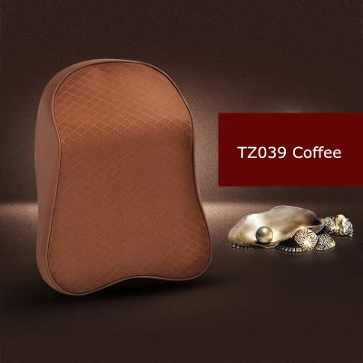 1 almohada de espuma viscoelástica para reposacabezas de asiento de coche, bonita y sólida, para el descanso del cuello, soporte para la cintura y la