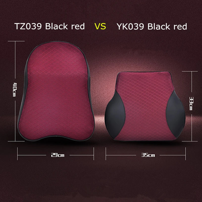 1 almohada de espuma viscoelástica para reposacabezas de asiento de coche, bonita y sólida, para el descanso del cuello, soporte para la cintura y la