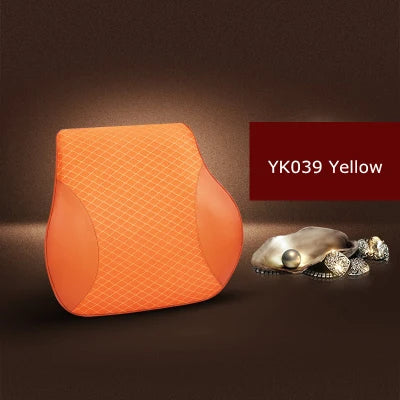 1 almohada de espuma viscoelástica para reposacabezas de asiento de coche, bonita y sólida, para el descanso del cuello, soporte para la cintura y la