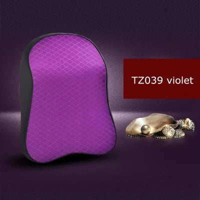 1 almohada de espuma viscoelástica para reposacabezas de asiento de coche, bonita y sólida, para el descanso del cuello, soporte para la cintura y la