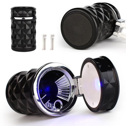 Cenicero de coche con luz LED de alta calidad para VW Golf y Audi A4, con clip para ventilación de coche.