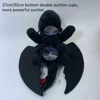 Casco sin dientes con ventosa para motocicleta, motocicleta, techo, tragaluz, decoración de Furia Nocturna