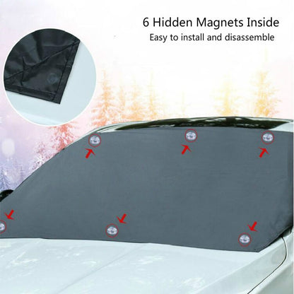 Parasol magnético para coche, protector solar para nieve, impermeable, para parabrisas delantero