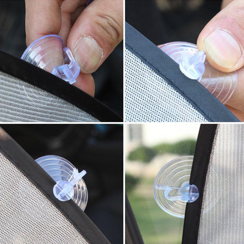 5 parasoles de malla fotocatalizadora 3D para ventana de coche, cortina parasol para coche