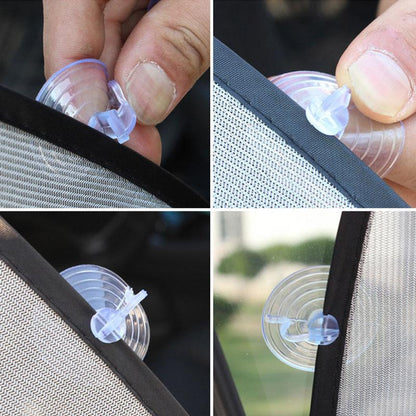 5 parasoles de malla fotocatalizadora 3D para ventana de coche, cortina parasol para coche