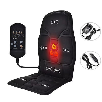 Almohadilla de masaje para coche, almohadilla de masaje cervical para calefacción de coche y hogar, cojín de masaje para coche, cojín de masaje