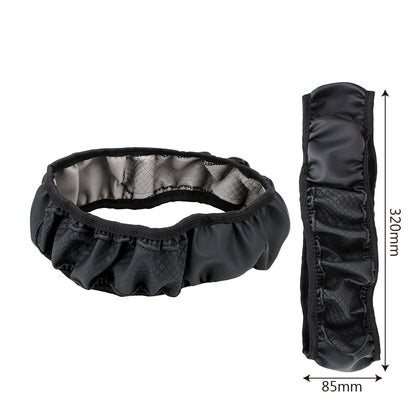FORAUTO Funda para volante de coche antideslizante, universal, de cuero repujado, para estilizar el coche