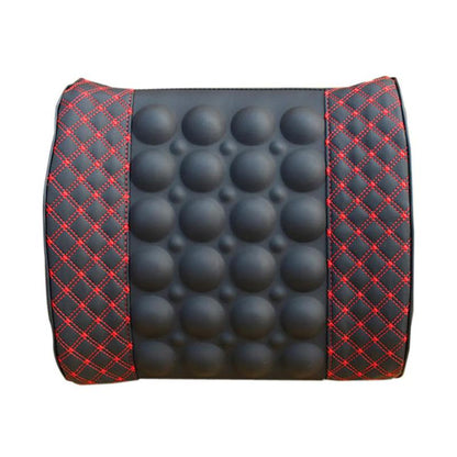 Almohada de apoyo lumbar para coche, masaje eléctrico de 12 V, para asiento de coche, relajación del respaldo, silla de oficina, soporte lumbar de cin