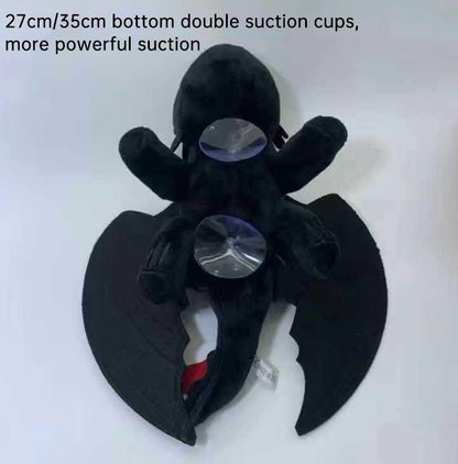 Casco sin dientes con ventosa para motocicleta, motocicleta, techo, tragaluz, decoración de Furia Nocturna