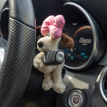 Pequeños adornos para coche, lindo perro de peluche con forma de cabeza, decoración sentimental para el interior del coche.