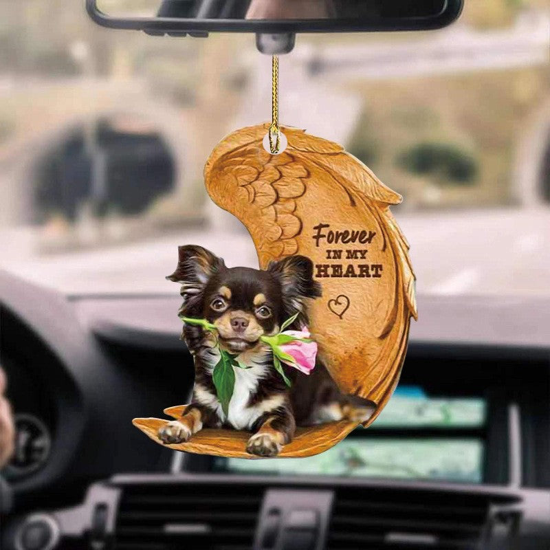 Adornos colgantes de acrílico para perros, accesorios para coche, decoración interior, colgante creativo y bonito para coche.