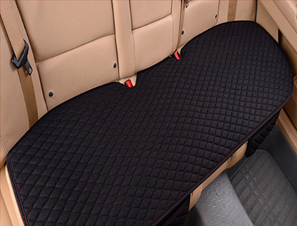 Funda de lino para asiento de coche, para las cuatro estaciones, delantera y trasera, de tela de lino, transpirable, protectora, accesorios para coche