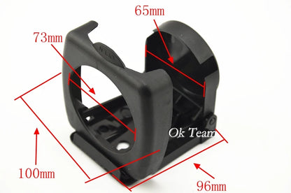Portavasos plegable universal para coche de alta calidad, color negro