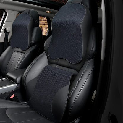 1 almohada de espuma viscoelástica para reposacabezas de asiento de coche, bonita y sólida, para el descanso del cuello, soporte para la cintura y la